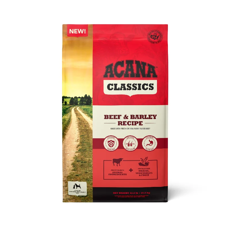 ACANA Classics Dry Dog Food Beef & Barley Recipe 22.5lb