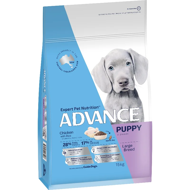 Advance Chicken and Rice Large Breed Puppy Dry Food 15kg