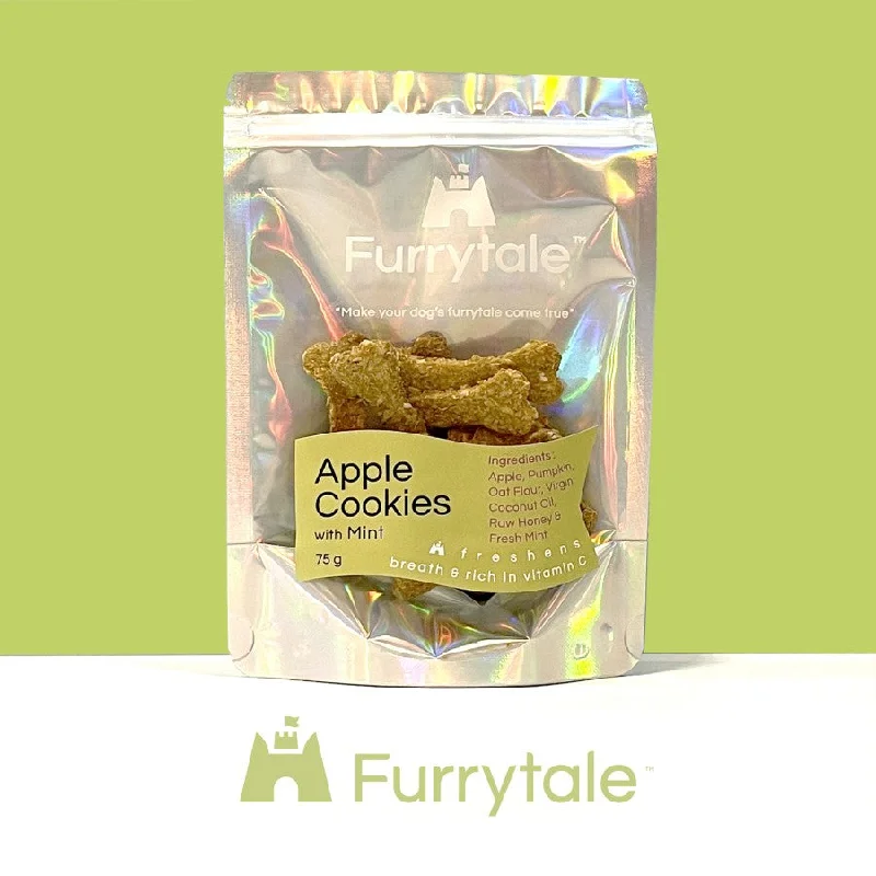 Apple Cookies With Mint Leave Dog Treats - 75 gram