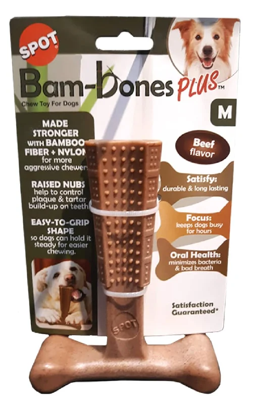 Bam-Bones Plus T-Bone, Beef Flavor Chew Toy