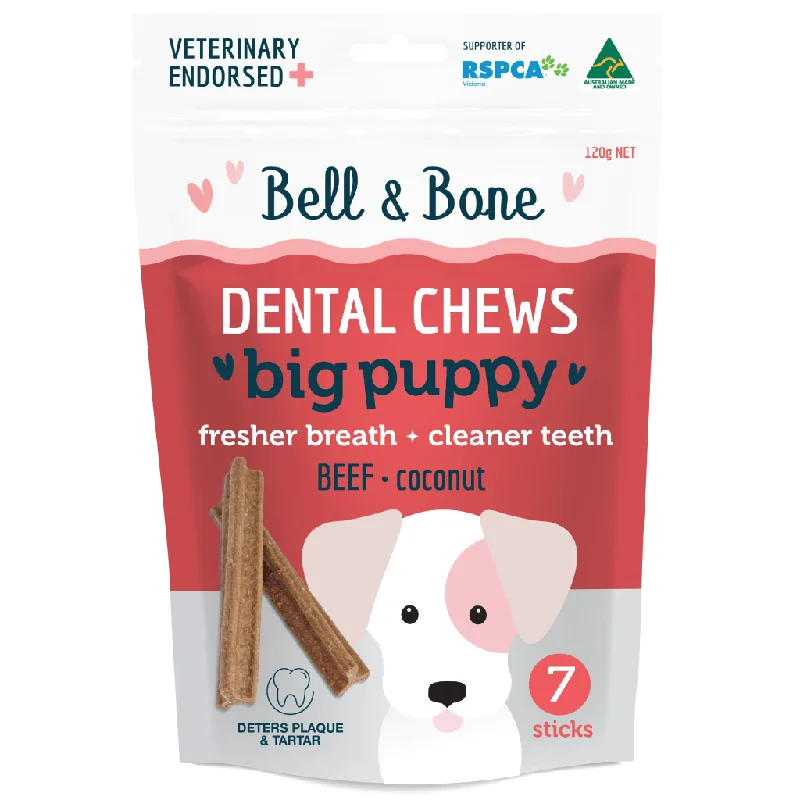 Bell & Bone Big Puppy Dental Chews Beef 7 Pack