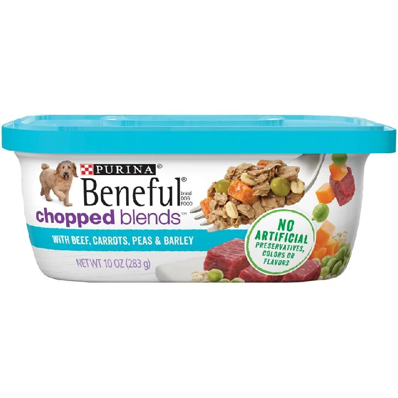 Beneful Chopped Blends With Beef, Carrots, Peas & Barley Wet Dog Food Tubs