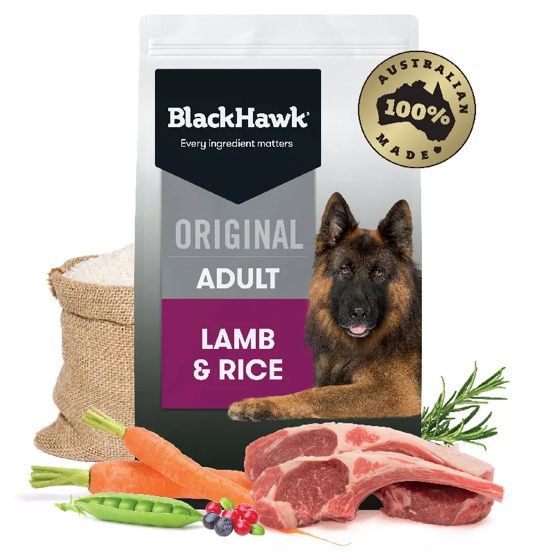 Black Hawk Original Lamb and Rice Dry Dog Food 10kg