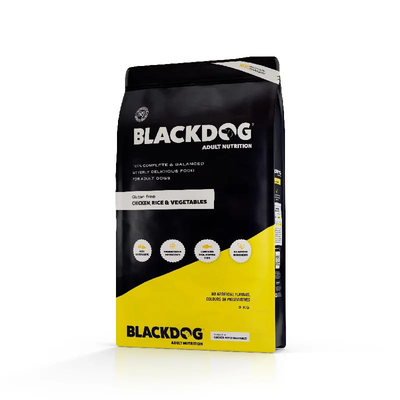 Blackdog Chicken Rice and Vegetables Adult Dry Dog Food 9kg