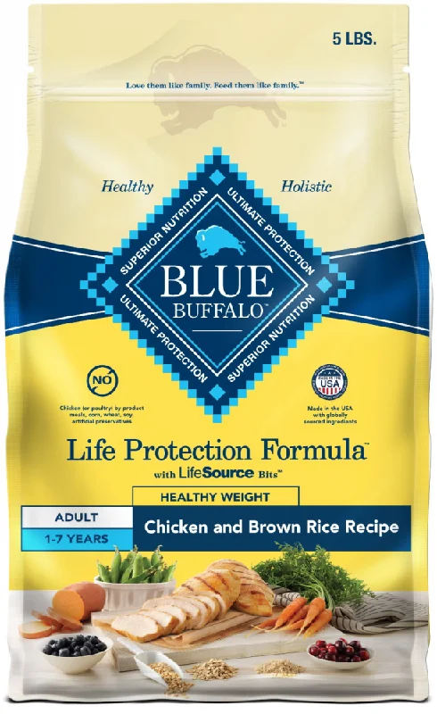 Blue Buffalo Life Protection Formula Healthy Weight Adult Chicken & Brown Rice Recipe Dry Dog Food