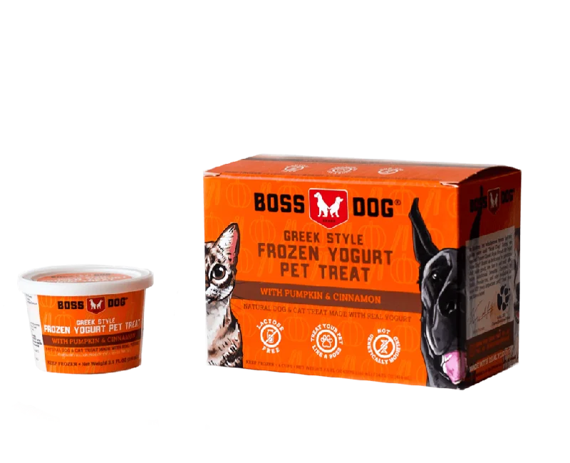 Boss Dog Greek Style Pumpkin And Cinnamon Frozen Yogurt Pet Treat