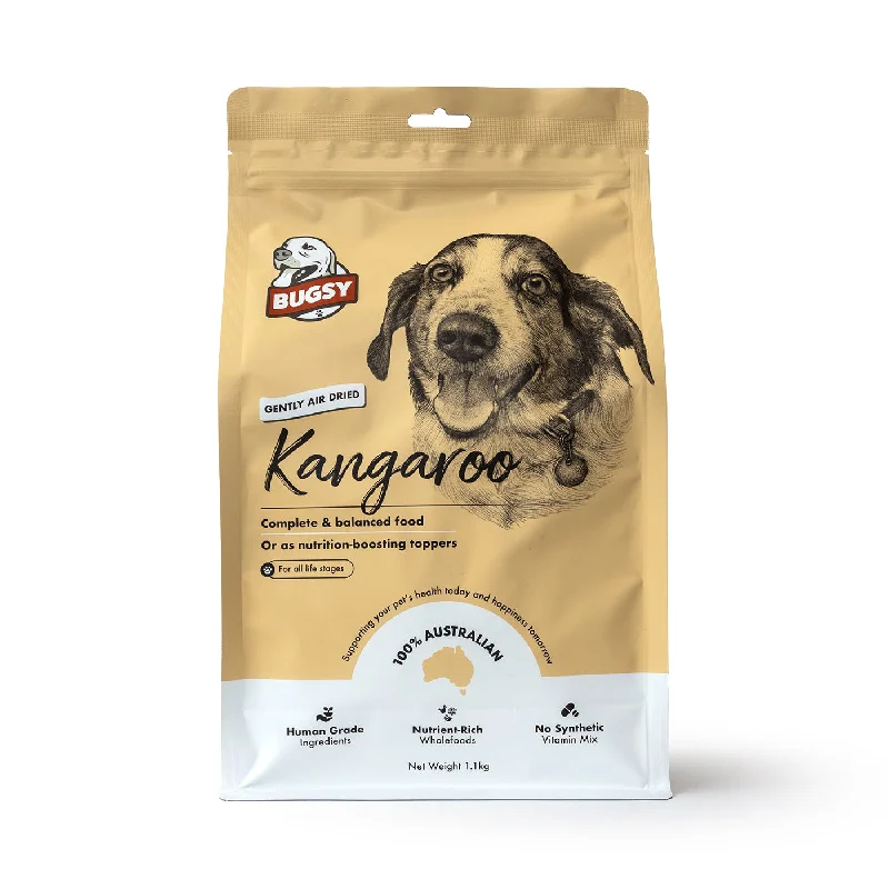 Bugsy Kangaroo Air Dried Raw Dog Food 1.1kg