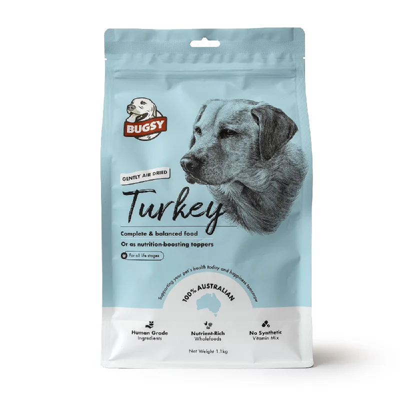 Bugsy Turkey Air Dried Raw Dog Food 1.1kg