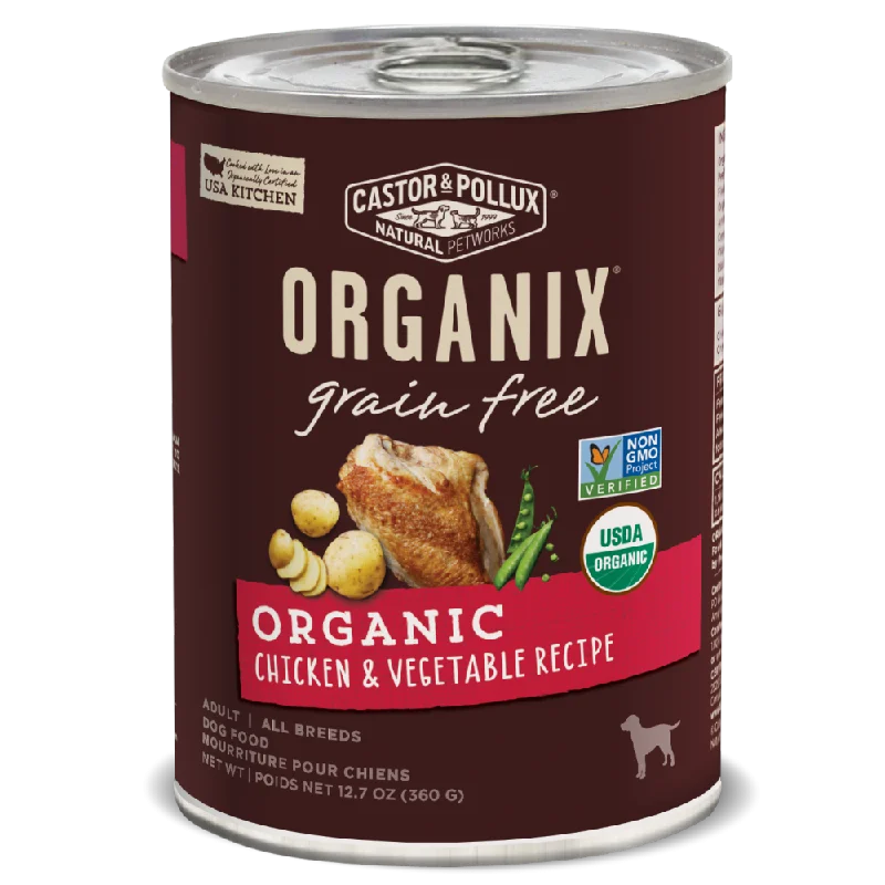 Castor and Pollux Organix Grain Free Chicken and Vegetable Formula Adult Canned Dog Food