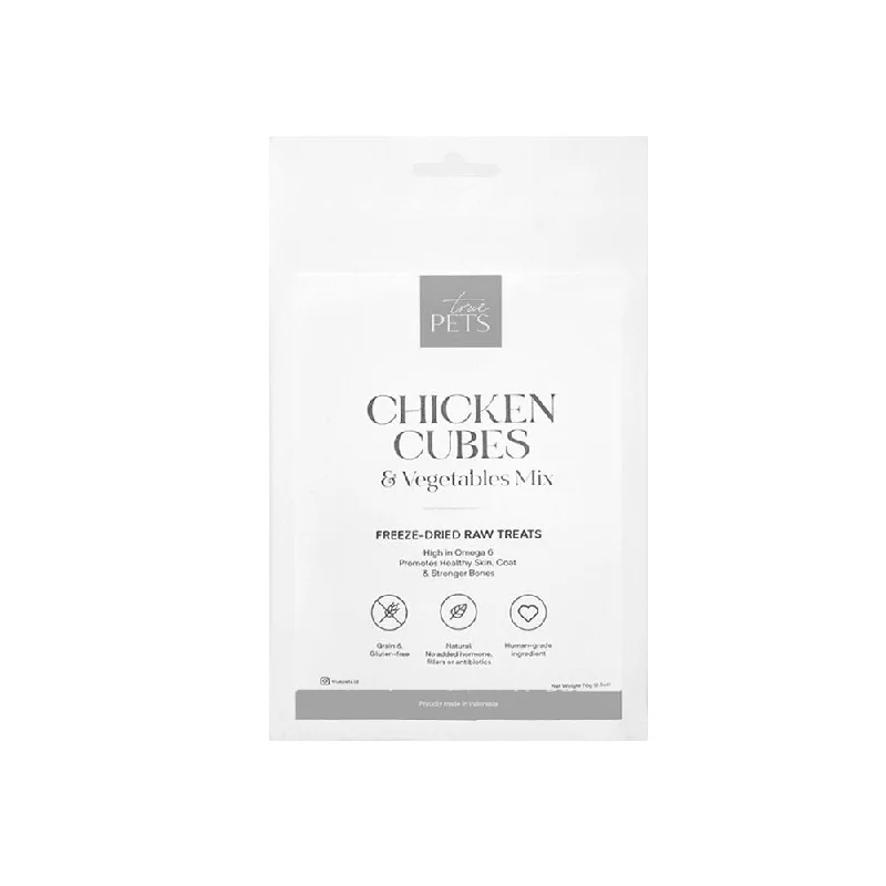 Chicken Cubes & Vegetables Mix Freeze-Dried Raw Dogs Treats