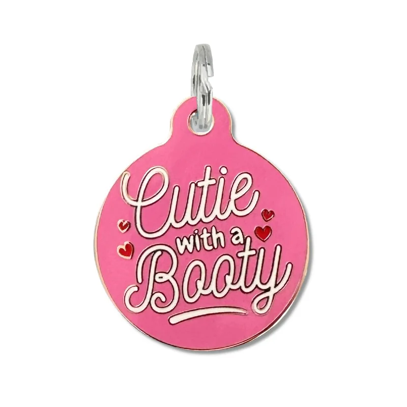 Cutie with a Booty - Dog Collar Charm or Pet ID Tag