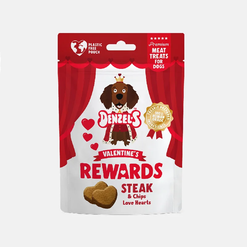 Denzel's Valentine's Steak & Chips Hearts 70g