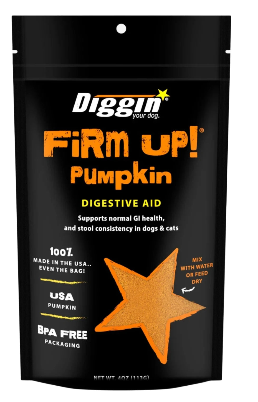 Diggin' your Dog DOG CAT FIRM UP Pumpkin