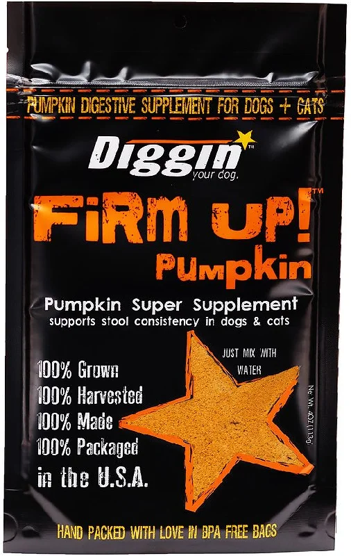 Diggin' Your Dog Firm Up! Pumpkin Super Dog & Cat Supplement