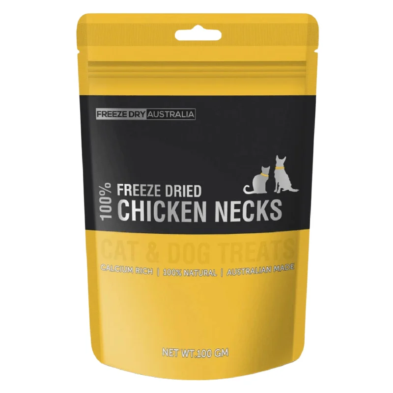 Freeze Dried Cat & Dog Treat - Chicken Necks - 100 g