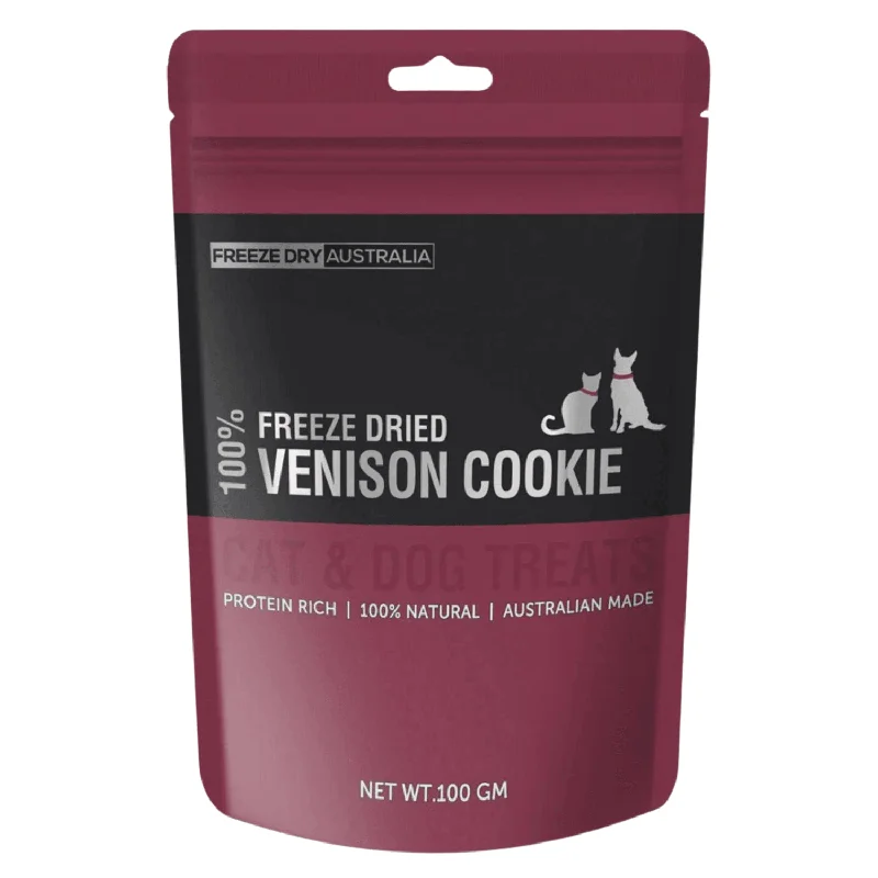 Freeze Dried Cat & Dog Treat - Venison Cookie - 100 g