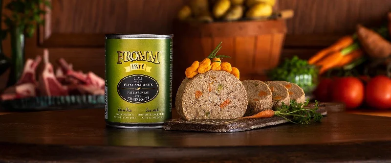 Fromm Gold Grain Free Lamb and Sweet Potato Pate Canned Dog Food 12 oz.