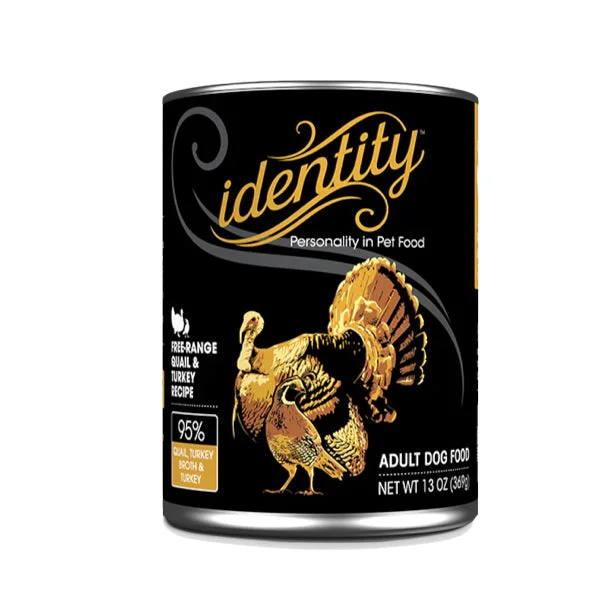 Identity 95% Free-Range Quail & Turkey Pate Wet Dog Food