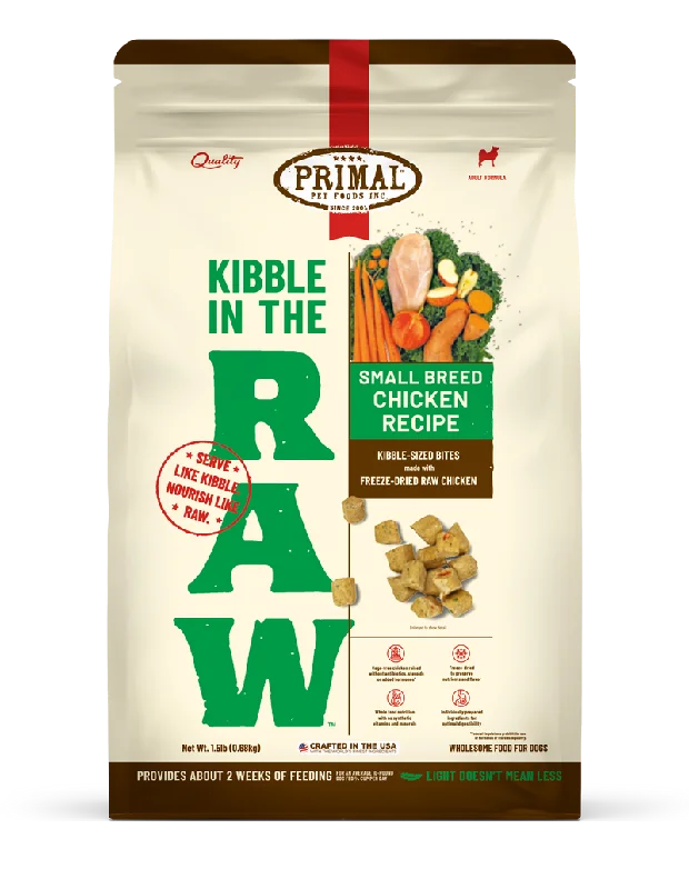 Primal Kibble in the Raw - Small Breed Chicken Recipe