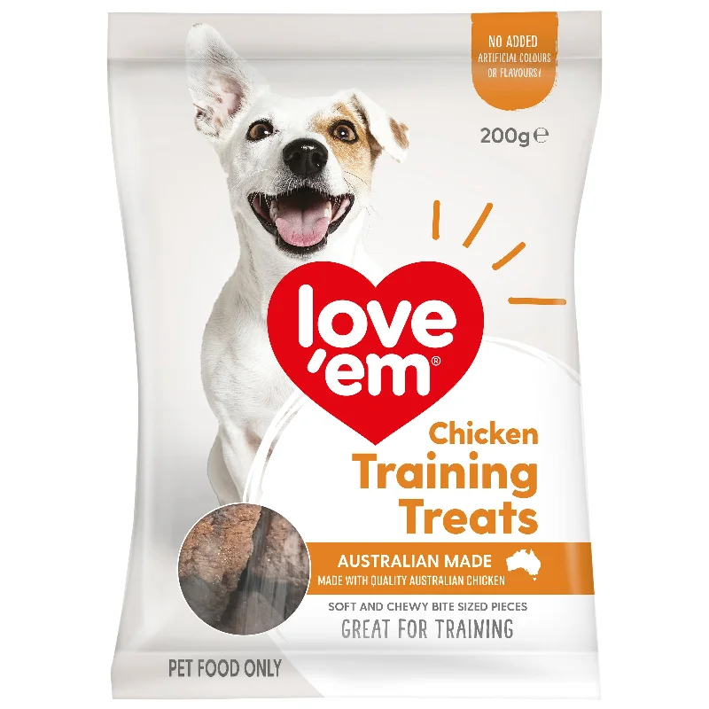 Love Em Chicken Training Dog Treats 200g