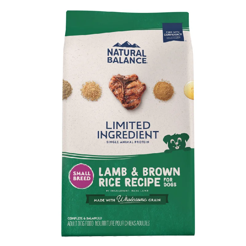 Natural Balance L.I.D. Limited Ingredient Diets Lamb & Brown Rice Formula Small Breed Bites Dry Dog Food