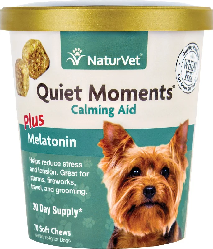 NaturVet Quiet Moments Calming Aid Dog Soft Chews