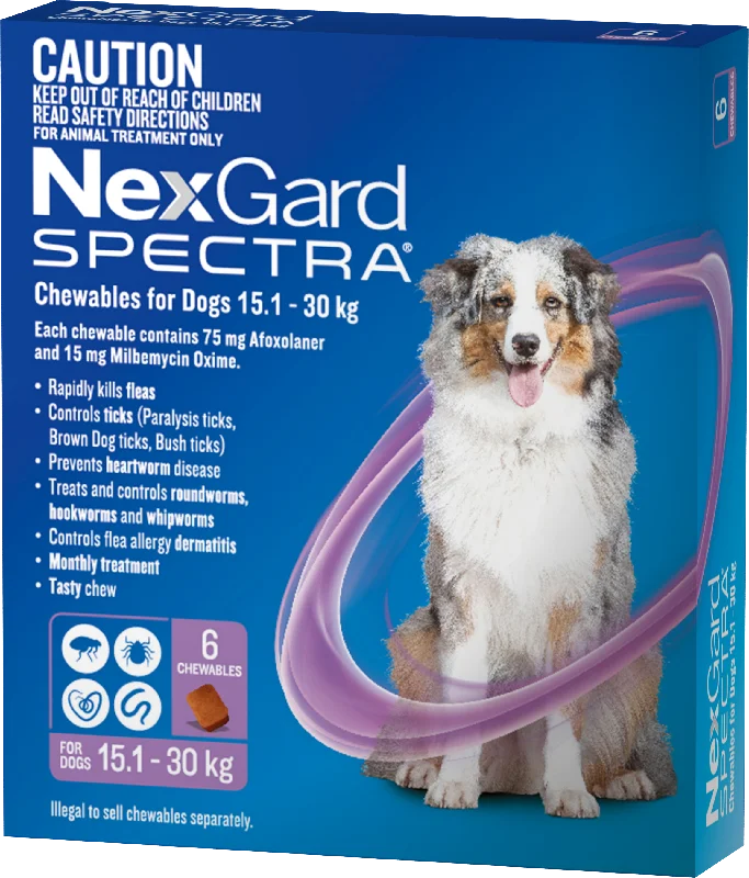 NexGard Spectra - Chewables for Dogs (15.1-30kg) (6pk)