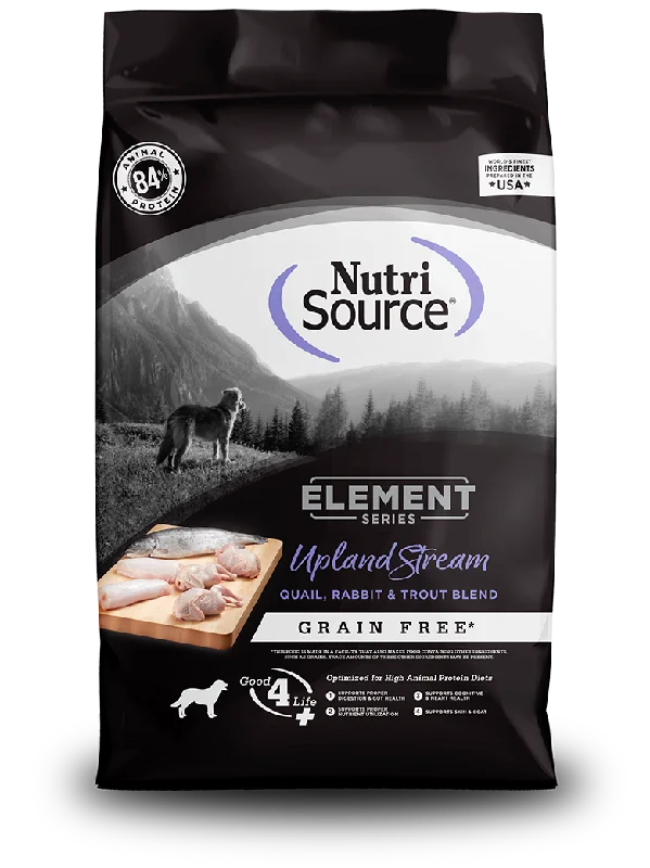 NutriSource® Element Series Upland Stream Recipe Grain Free Quail, Rabbit, & Trout Blend Dog Food