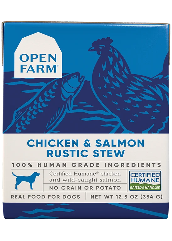 Open Farm Chicken & Salmon Rustic Stew Wet Dog Food