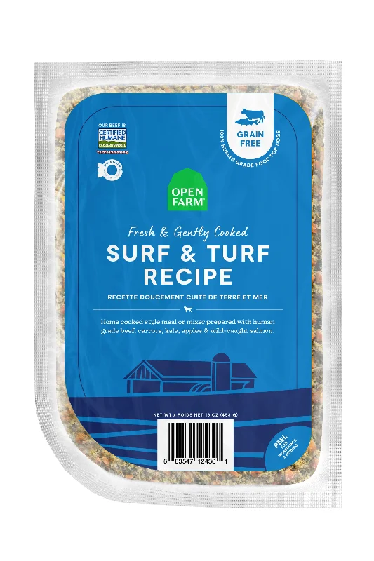 Open Farm Gently Cooked Surf and Turf Frozen Dog Food