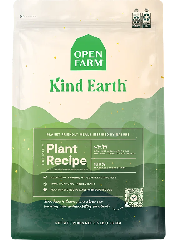 Open Farm Kind Earth Premium Plant Kibble Recipe Dry Dog Food