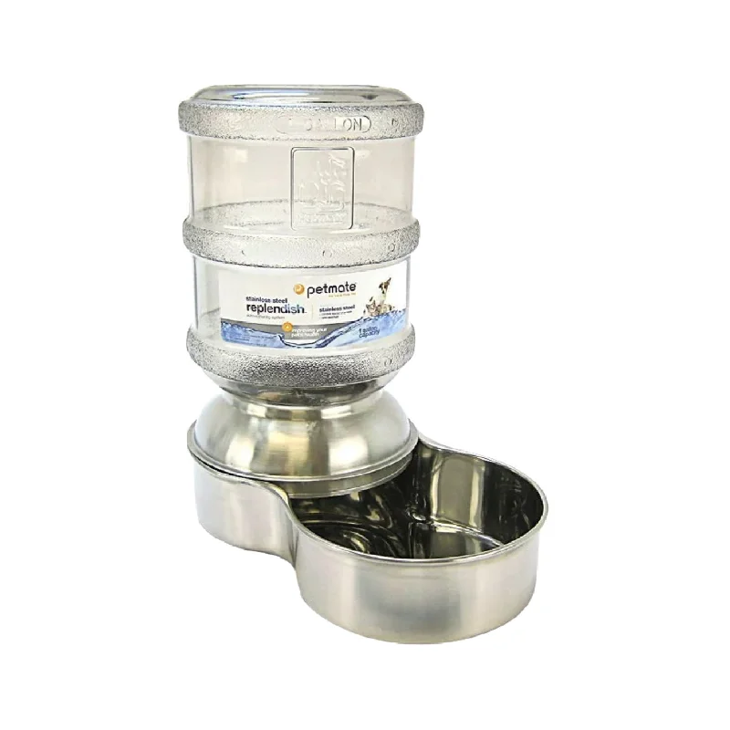 Petmate Replendish Stainless Steel Waterer