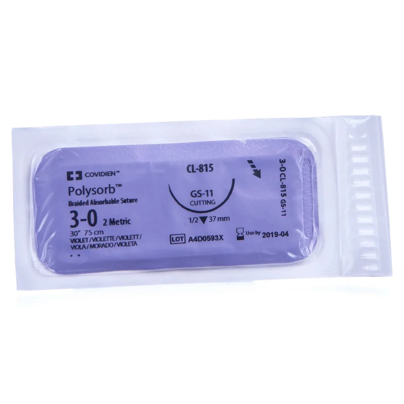 Polysorb Absorbable Sutures with Needle