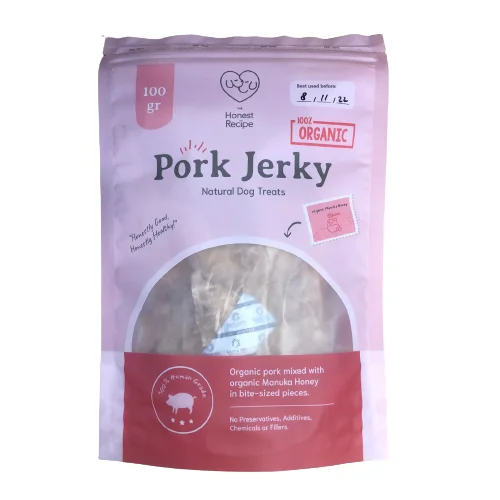 Pork Jerky With Manuka Honey Healthy Dog Treats