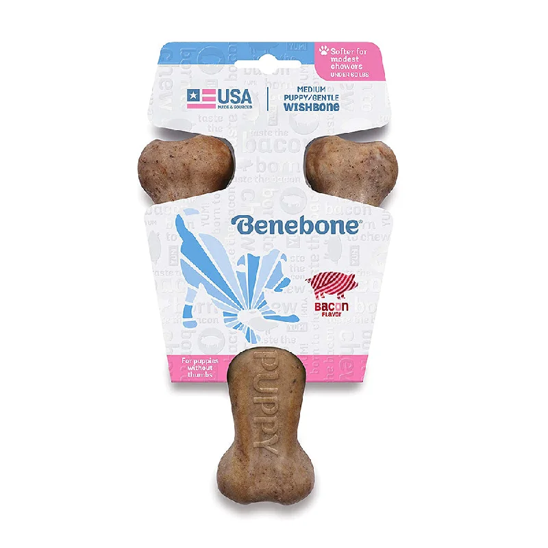 Puppy WishBone Dog Chew - Bacon