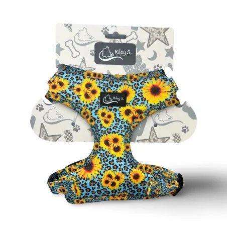 RILEY S. DOG HARNESS - WILD SUNFLOWER