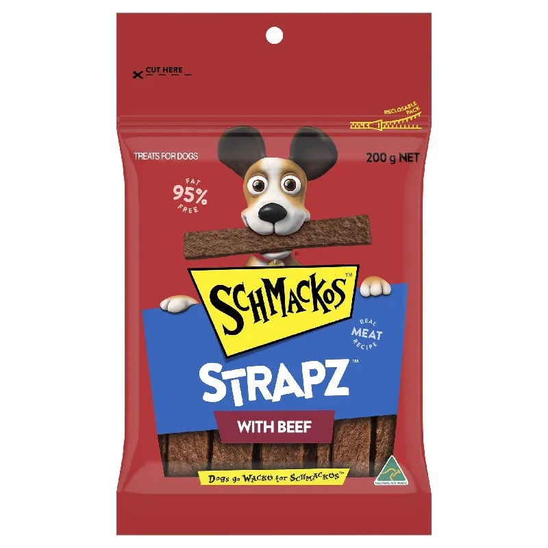 Schmackos Dog Treat Strapz Beef Dog Treat