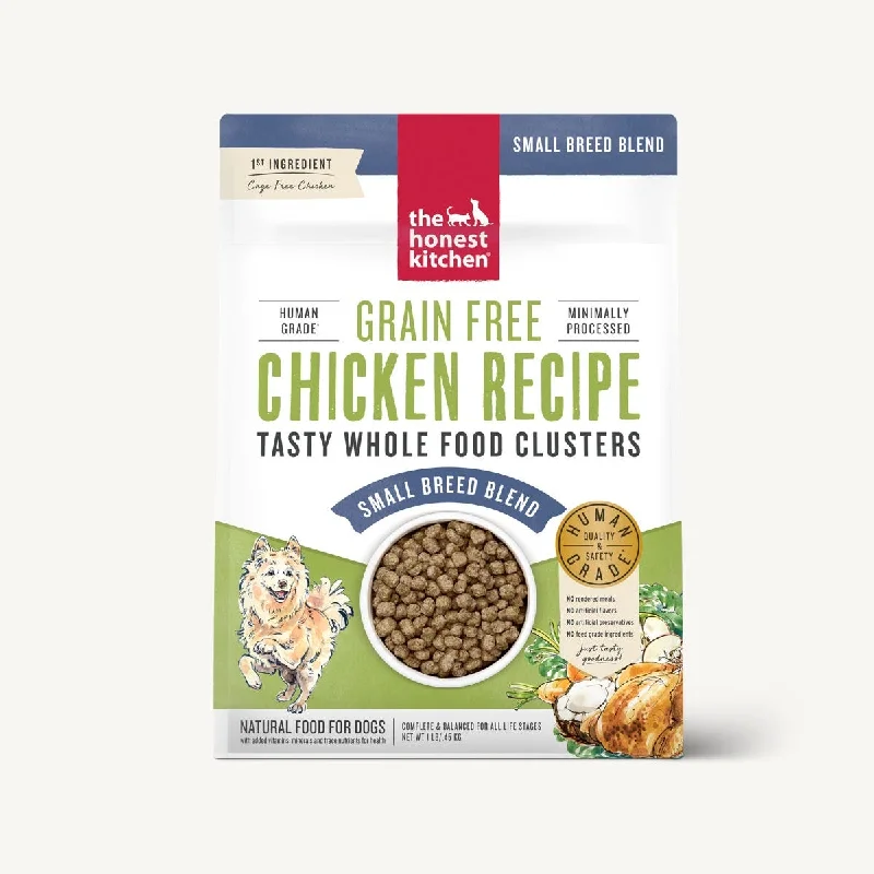 The Honest Kitchen Whole Food Clusters Small Breed Grain Free Chicken Recipe Dry Dog Food, 10lb