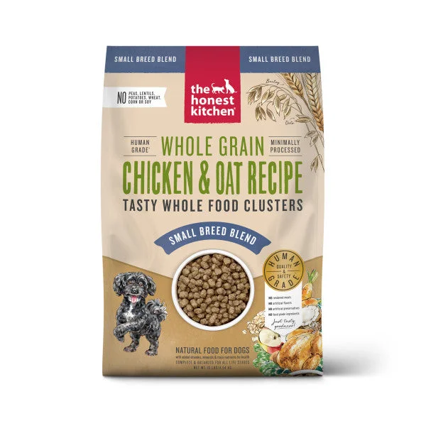 The Honest Kitchen Whole Food Clusters Small Breed Whole Grain Chicken Recipe Dry Dog Food, 10lb