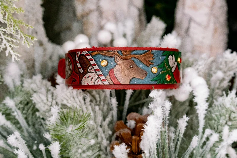 Vintage Christmas Leather Collar (Limited Edition)