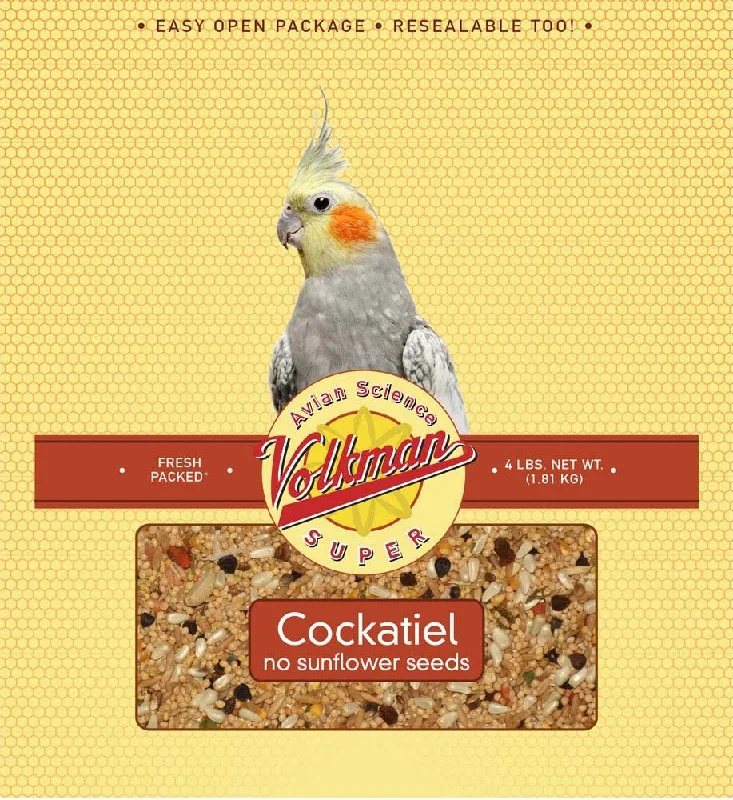 Volkman Seed Avian Science Super Cockatiel No Sunflower 4lb