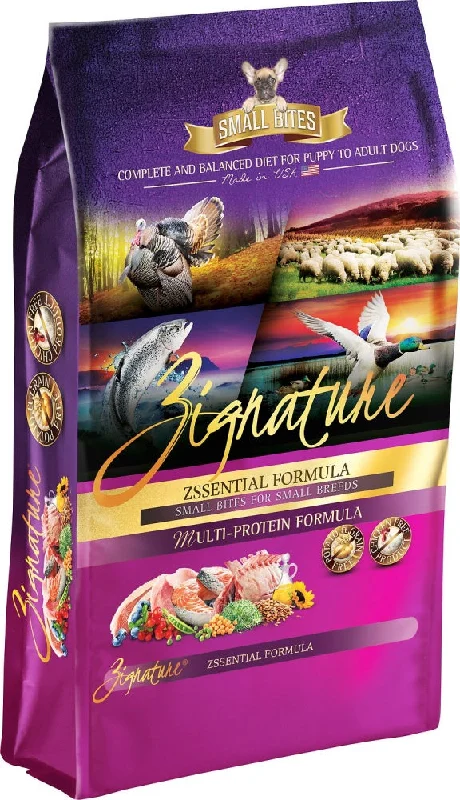 Zignature Small Bites Grain Free Zssential Formula Dry Dog Food