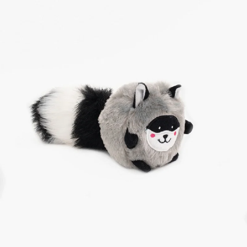 ZippyPaws Bushy Throw Raccoon Dog Toy