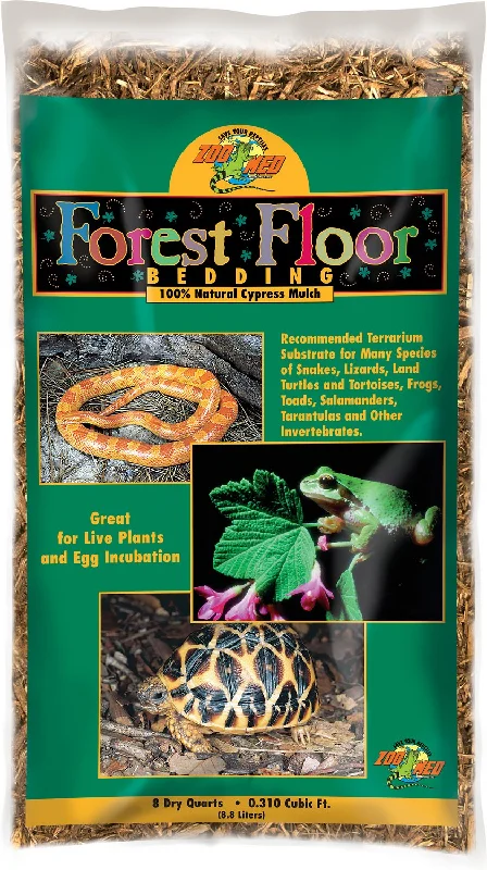 Zoo Med Forest Floor Natural Cypress Mulch Reptile Bedding 8qt