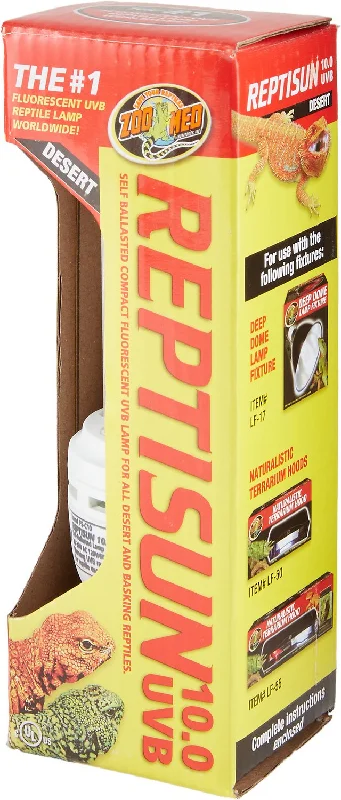 Zoo Med ReptiSun 10.0 UVB Compact Fluorescent Reptile Lamp, 26-Watt