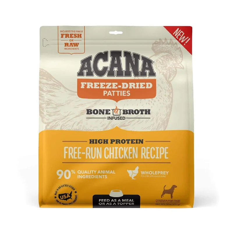 Acana Ranch Free Run Chicken Recipe Freeze Dried Dog Food Patties, 14oz