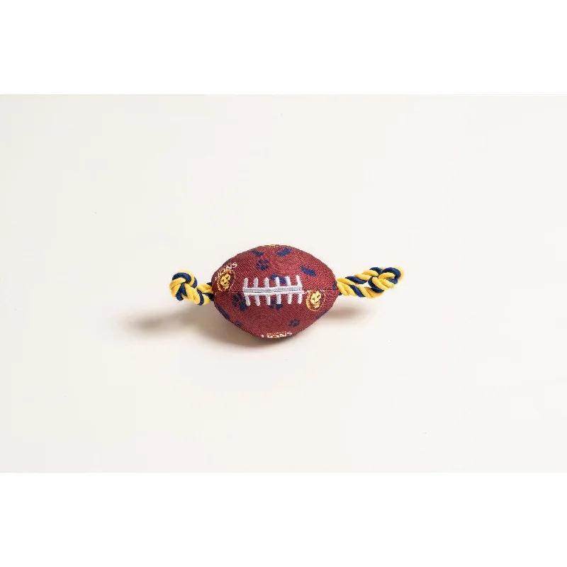 AFL Brisbane Lions Footy Dog Rope Toy ^^^