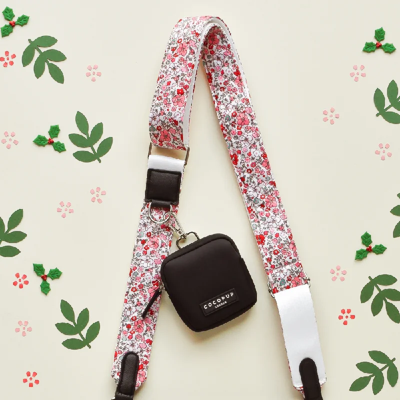 Bag Strap - Quilted Christmas Flowers