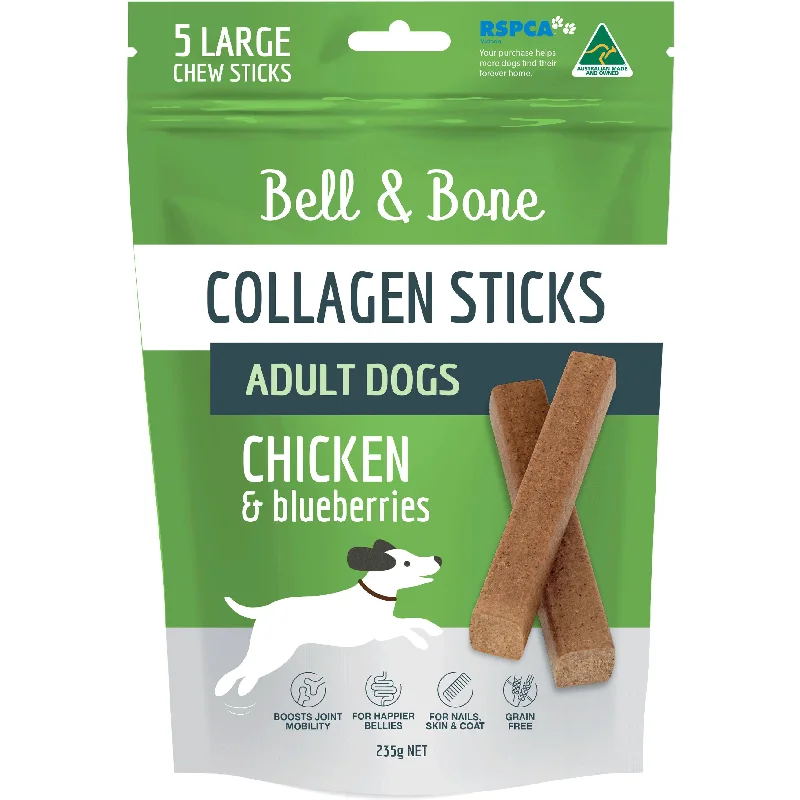 Bell and Bone Collagen Sticks Chicken and Blueberries for Adult Dogs 235g