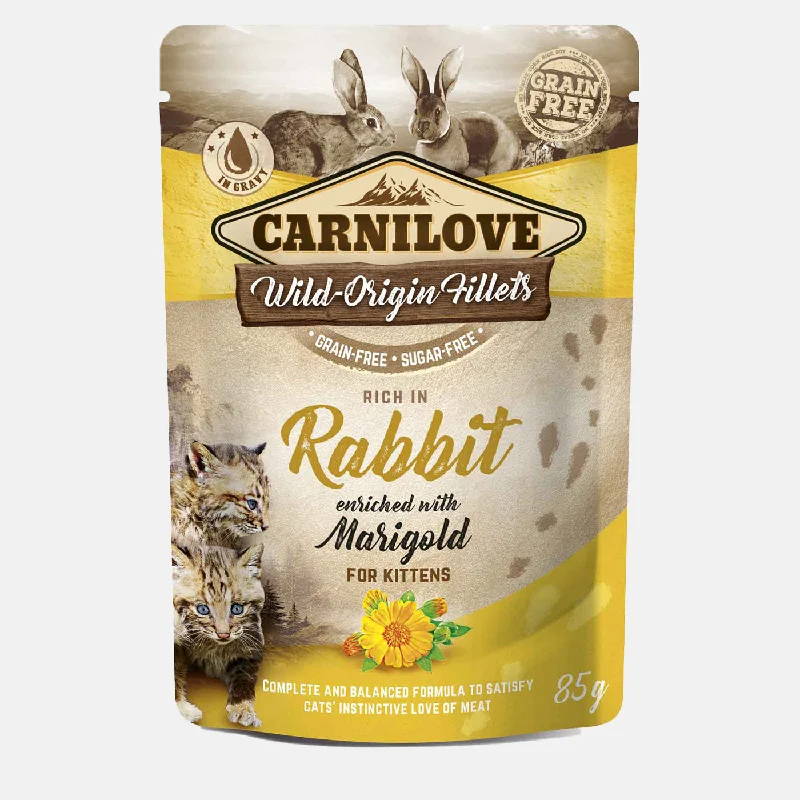 Carnilove Rabbit with Marigold Kitten Food (24x85g)